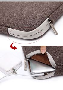 New Design High Quality Zig-zag Pattern Cotton Fabric <b>Laptop</b> Sleeve <b>Carrying</b> <b>Bag</b> Pillow Case <b>for</b> Macbook Computer - Product Image 6