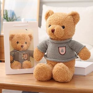Vente en gros de cadeaux de poupées ours en peluche de haute qualité et de coffrets cadeaux de poupées ours en peluche en tenue de pull pour mariage en 2026 - Product Image 2