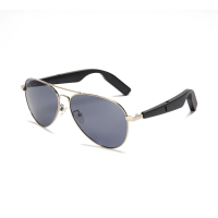 Lunettes de soleil intelligentes Top Classic Pilot, Lunettes de soleil audio intelligentes IA, Lunettes de soleil polarisées TAC de haute qualité pour l'extérieur avec fonction de traduction