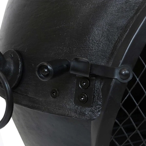 42インチ ブラック鋳鉄製自立式暖炉ストーブ 屋外ファイヤーピット 裏庭用チミネア - Product Image 4