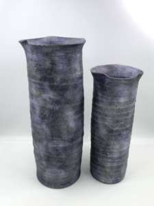 Vase Poterie Japonaise Terra Asymétrique Samo Pot Wabi Sabi Parapluie Stand Vase À Fleurs En Céramique pour Ornements De Fleurs Séchées - Product Image 4