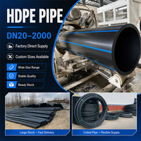 Tuyau de drainage HDPE de grand diamètre 110 mm-1000 mm, tuyau en polyéthylène PE100 SDR11 SDR17 pour les systèmes de drainage des eaux souterraines