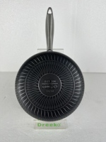 Batterie de cuisine de luxe écologique et durable en acier inoxydable triple couche, comprenant une marmite 20/24 cm, une poêle à frire 24 cm et une casserole 16 cm, antiadhésive et compatible four.