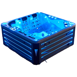 JY8013 Moderno Independiente Jardín al aire libre Spa Hottub 2M Drop-In Bajo el agua LED Luz Masaje portátil para hoteles Baños - Product Image 4