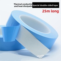 Ruban adhésif acrylique double face isolant haute conductivité thermique à haute température avec support en fibre optique pour l'automobile