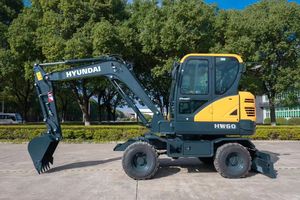 Venta caliente usada Hyundai HX60 HX60PRO Mini excavadora sobre orugas 6 toneladas buen rendimiento alta calidad en Stock en Shanghai - Product Image 2