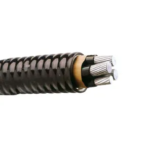 Vehicle High Voltage Aluminum Conductor Interlock Amoured Cable 12-2 14-2 Mc Cable