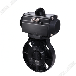 Actionneur pneumatique à double effet de type bride doublé d'EPDM COVNA DN150 6 pouces, vanne papillon en plastique UPVC - Product Image 3