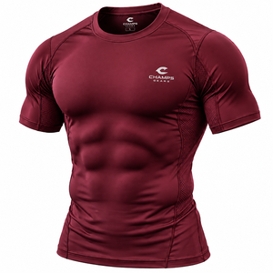 เสื้อคอมเพรสชั่นแบบกำหนดเองสำหรับ OEM ชุดกีฬาเพื่อประสิทธิภาพสูงสำหรับวิ่ง ฟิตเนส ออกกำลังกาย เสื้อผ้ากีฬาจากโรงงาน ผู้ผลิตเสื้อผ้าฟิตเนส - Product Image 5