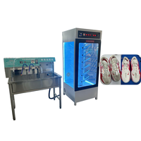 Machine à chaussures électrique professionnelle multifonctionnelle, lave-chaussures, désinfection, séchage, construction en acier inoxydable, 220V