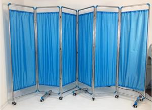 Mt giá rẻ giá thép không gỉ xách tay 4 gấp bệnh viện đồ nội thất gấp bệnh nhân phân vùng Rèm Phường giường màn hình - Product Image 3