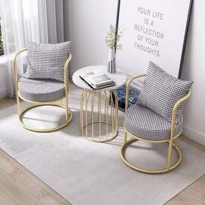 Home Modern Dining <b>Chair</b> with Stainless Steel Frame and Comfortable <b>Cushion</b> Living Room Lounge <b>Chair</b> - Product Image 6