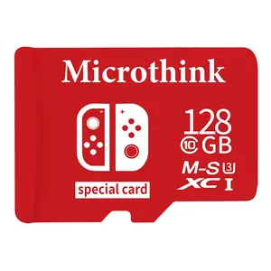 Grosir kartu game memori microbhink 64GB 512GB C10 kartu memori LOGO disesuaikan 128g 256g kartu ponsel game seluler