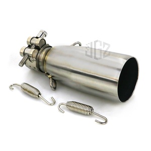 Tubo de escape medio para motocicleta, silenciador de enlace de conexión deslizante para Piaggio MP3 <span class=keywords><strong>125</strong></span> 250 300 LT BEVERLY <span class=keywords><strong>125</strong></span> 300 <span class=keywords><strong>X10</strong></span> <span class=keywords><strong>125</strong></span> - Product Image 1