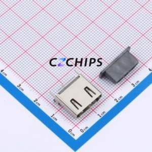 HYCW167-HDMIA19-130B <b>HDMI</b> <b>Connector</b> SMD <b>Connector</b> ( <b>Connector</b> Type: <b>HDMI</b>-A )( Gender: Female )( Total Number of PINs: 19P ) - Product Image 1