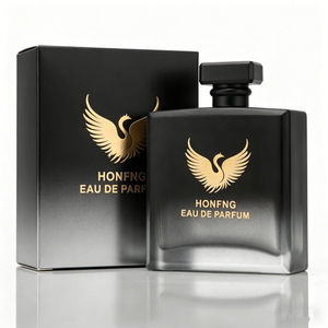 Botella de Perfume de Lujo de 30 ml, 50 ml, 100 ml, Botella Cuadrada Negra y Transparente, Botella de Perfume de Vidrio Personalizada con Caja Rígida de Embalaje - Product Image 3