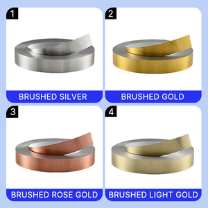 <span class=keywords><strong>Alluminio</strong></span> Spazzolato Argento e Oro per Lettere Luminose da Interno, Larghezza da 3 cm a 8 cm, Sorgente Luminosa LED - Product Image 6