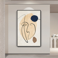 Peinture décorative pour la maison en gros, peinture de portrait pour salon, impression d'art personnalisable.