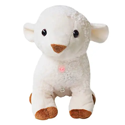 My Little Lamb canto preghiera agnello giocattolo con Audio storie e canzoni della bibbia (3 +) peluche musicale per giocattolo cristiano per bambini