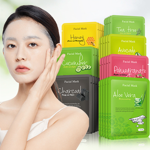 En satıcı nemlendirici yüz tozu maske yaprağı kontrol siyah nokta Remover beyazlatma yüz maskesi - Product Image 4