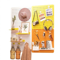 Organisateur de jeu 80*40cm, étagère à crochets en pegboard noir, à suspendre sur le bureau d'ordinateur, sans perçage, pegboard de jeu