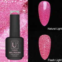 YOUGEL fournit des échantillons gratuits de gel pailleté diamant disco 15 couleurs, brillant, fluorescent, réfléchissant, UV, laser, manucure, qui brille dans le noir