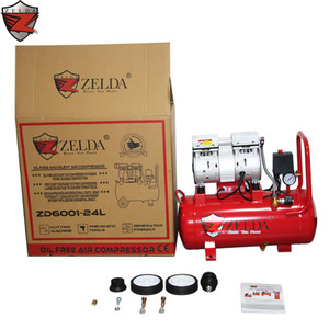 ZELDA ZD6001-30L Mini 220V 8 <b>Bar</b> Silent Oil-Free Air Pump Industrial Use Compressor Portable Motor OEM Customizable Compressor - Product Image 4