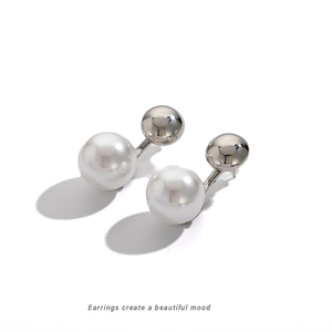 Đơn giản và thời trang cao cấp Phụ nữ Bông tai gió độc đáo sáng tạo pháp ngọc trai <span class=keywords><strong>Stud</strong></span> thiết kế nổi tiếng với tính độc đáo của nó - Product Image 4