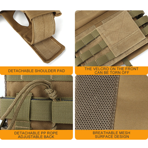 Chaleco Táctico con Estructura de Soporte, Poliéster Transpirable y Ligero, Sistema MOLLE para Senderismo | Proveedor de Pedidos al por Mayor - Product Image 4