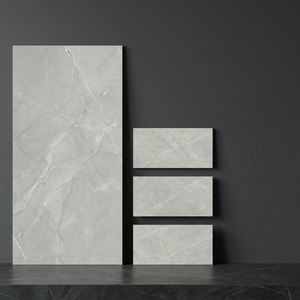 Azulejos de Porcelana Solon Beige Brillante con Efecto Mármol de 600x1200mm para Diseño de Pisos y Paredes de Lujo - Product Image 2