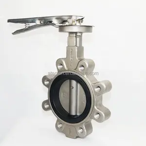 Manufacture Lever Operated Stainless Steel CF8M Body And Disc Lug Type Butterfly Valve 4 Inch