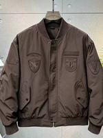 Blouson Bomber Pilote MA1 Tendance 2026 pour Homme, Décoré de Patchs Brodés, Manches Longues, Poignets et Ourlet Côtelés, Résistant au Vent, Manteau Décontracté Style Baseball