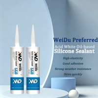 Sellador de Silicona Ácida para Unir Techos, Sellador de Silicona Acética GP Transparente con Protección Antihongos