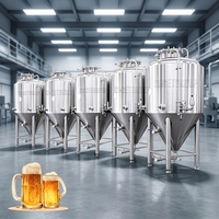 Cuve de Fermentation Conique 1000L en Acier Inoxydable 304 pour Bière Artisanale – Équipement de Brassage pour Brasseries Artisanales et Microbrasseries – Qualité Sanitaire Personnalisable