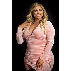 Abito da sera da donna in velluto - Product Image 2