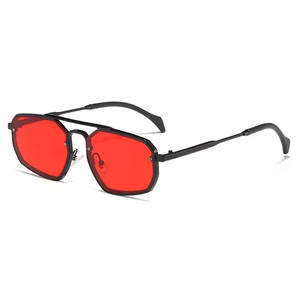 2185 métal Double faisceau épais cadre <span class=keywords><strong>lunettes</strong></span> <span class=keywords><strong>de</strong></span> <span class=keywords><strong>soleil</strong></span> <span class=keywords><strong>lunettes</strong></span> <span class=keywords><strong>de</strong></span> <span class=keywords><strong>soleil</strong></span> pour hommes et femmes <span class=keywords><strong>Amazon</strong></span> gros protection UV polygone transfrontalier - Product Image 1