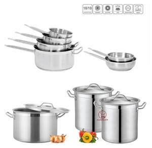03 stile diverse capacità attrezzature da cucina Hotel pentole in acciaio inox Set pentola calda e pentola con manico - Product Image 5