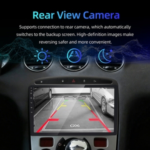 Reproductor Multimedia con Pantalla Táctil para Automóvil Rhythm de 9 Pulgadas, Navegación, Bluetooth, USB, Unidad de Cámara de Reversa para Peugeot 308/408 2007-2015 - Product Image 5