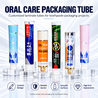 Tubes de dentifrice en aluminium et plastique laminé, vides, 50 ml, avec bouchon à vis, impression UV, logo personnalisé, emballage pour soins bucco-dentaires