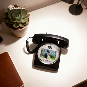 <strong>Black</strong> Video Guest <strong>Book</strong> - Antique Wall <strong>Phone</strong> Camera for Weddings Birthdays Graduations Telephone - Product Image 1