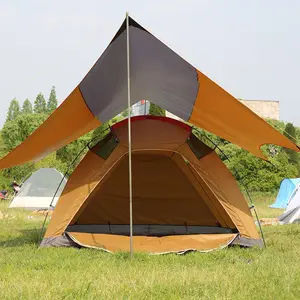 자동 팝업 3-4 사람 하이킹 큰 가족 접는 캠핑 사용자 정의 텐트 야외 방수