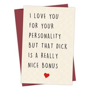 I Love You <strong>for</strong> Your Personality Funny <strong>Anniversary</strong> <strong>Cards</strong> <strong>for</strong> <strong>Husband</strong> Friends,Funny Birthday <strong>Card</strong>, <strong>Anniversary</strong> Greeting <strong>Card</strong> Gifts - Product Image 4