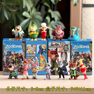 Exquisitas figuras coleccionables de la serie Zoo2 con pintura vívida y escultura detallada, cajas sorpresa, Judy Fox, Nick Wilde, juguetes, adornos para coche, regalos - Product Image 6