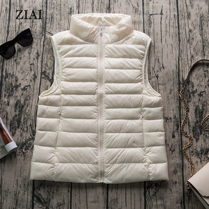 Chaleco Corto para <span class=keywords><strong>Mujer</strong></span>, Ligero y Cálido para Invierno, Chaqueta Exterior Delgada de Algodón - Product Image 5