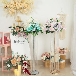 Soportes de Centro de Mesa LANJO Altos Multicolores de Lujo para Bodas, con Cuentas de Cristal Brillantes y Alambre Metálico, para Fiestas, Eventos, Cumpleaños y Recepciones - Product Image 2