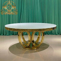 Table Ronde en Acier Inoxydable pour Mariages, Fêtes, Événements Hôteliers - Mobilier Hôtelier Moderne et Luxueux