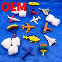 Modèle personnalisé OEM ODM, ensemble de mini-modèles d'avions, hélicoptères, ballons à air chaud, figurines de parachutistes, jouet éducatif en plastique
