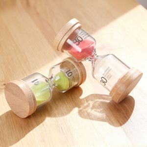 Sablier en bois fait main de haute qualité avec couvercle, 1, 3, 5, 10, 15 minutes, logo personnalisé, pour bureau, étude, méditation, cadeau - Product Image 2