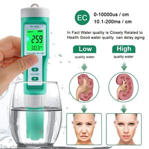 Testeur d'eau numérique YY-1010 <span class=keywords><strong>10</strong></span> en 1 <span class=keywords><strong>PH</strong></span>/TDS/EC/ORP/Température, haute précision 0,01, pour la mesure du <span class=keywords><strong>pH</strong></span> et du TDS/PPM - Product Image 6