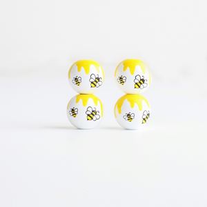 สปริงลูกปัดไม้หลวมงานฝีมือไม้ผึ้งลูกปัดไม้สำหรับทำเครื่องประดับทำด้วยมือ DIY - Product Image 4